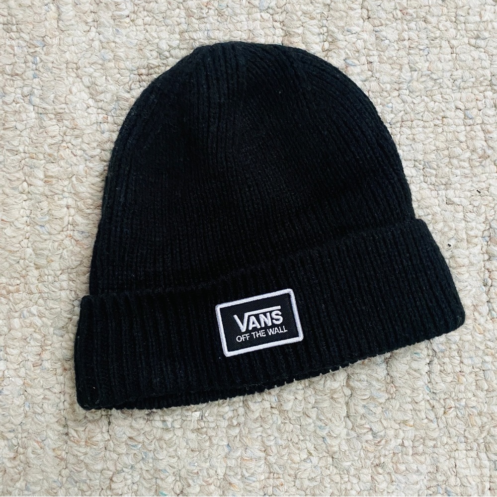 NWOT Vans black beanie hat